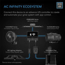 Ac Infinity 100mm 360m3/h ventilaator + filter / koos ventilaatoriga. kiiruse regulaator