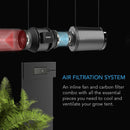 Ac Infinity 150mm 690m3/h ventilaator + filter / koos ventilaatoriga. kiiruse regulaator