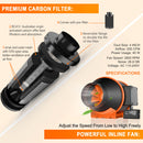 Spider Farmer® 100mm 350m3/h ventilaator + filter / temperatuuri reguleerimisega