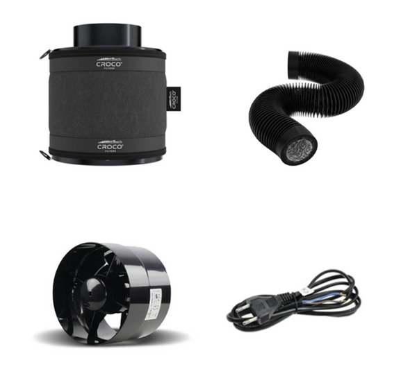 Croco 160-240m3/h filtras + Axial-Flo ventiliatorius