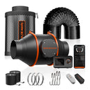 Spider Farmer® 100mm 350m3/h ventilaator + filter / temperatuuri reguleerimisega