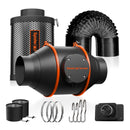 Spider Farmer® 100mm 350m3/h ventilaator + filter / temperatuuri reguleerimisega