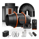 Spider Farmer® 150mm 600m3/h ventilaator + filter + tarvikud / kiirusregulaatoriga