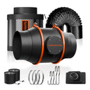 Spider Farmer® 150mm 600m3/h ventilaator + filter / kiirusregulaatoriga