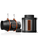 Spider Farmer® 100mm 350m3/h ventilaator + filter / temperatuuri reguleerimisega
