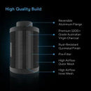 Ac Infinity 100mm 360m3/h ventilaator + filter / koos ventilaatoriga. kiiruse regulaator