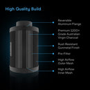 Ac Infinity 100mm 360m3/h ventilaator + filter / koos ventilaatoriga. kiiruse regulaator