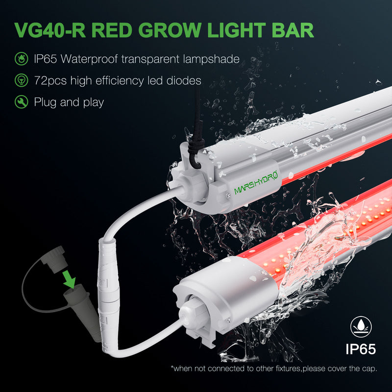 Mars Hydro VG40 RED LED auginimo lempa su papildomu 650-665 nm išplėstu spektru