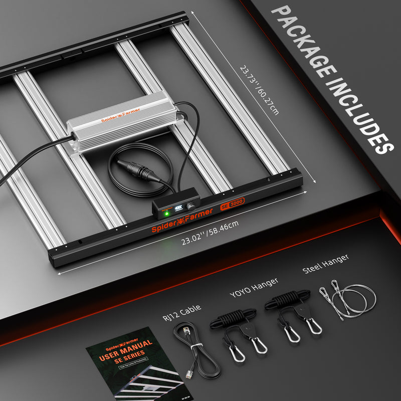 Spider Farmer® SE3000 LED 300W 90x90cm