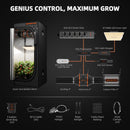 Spider Farmer® SF2000 LED 200W 120x60x180cm / kasvatuskomplekt