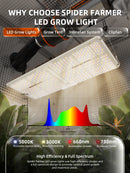 Spider Farmer SF2000 LED + 120x60x180 cm kasvatustelk + ventilatsioonisüsteem + GGS-kontroller / kasvatuskomplekt