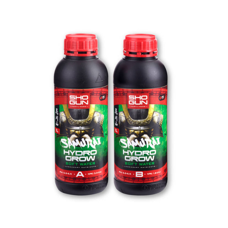 Shogun Fertilizers Samurai Hydro Grow 2x1L, 2x5L, 2x10L (A&B) pehme vesi