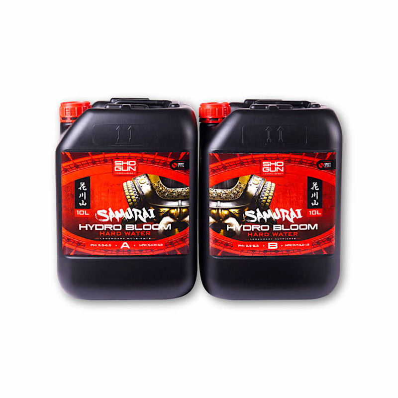 Shogun Fertilizers Samurai Hydro Bloom 2x1L, 2x5L, 2x10L (A&B) kõva vesi