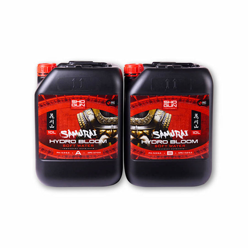 Shogun Fertilizers Samurai Hydro Bloom 2x1L, 2x5L, 2x10L (A&B) pehme vesi