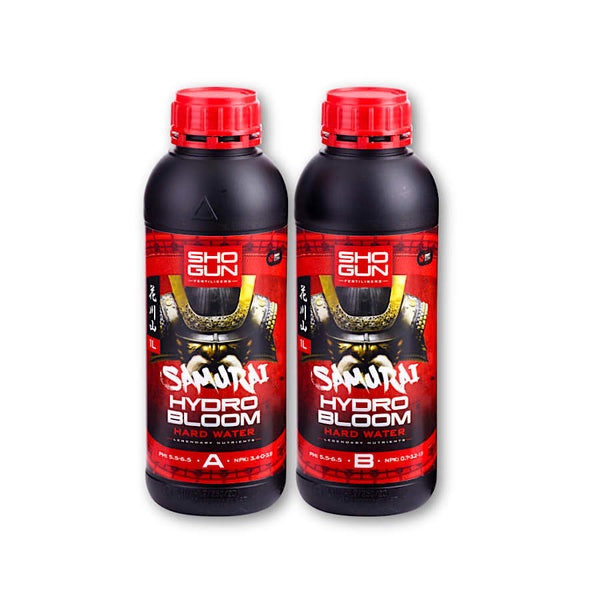 Shogun Fertilizers Samurai Hydro Bloom 2x1L, 2x5L, 2x10L (A&B) kõva vesi