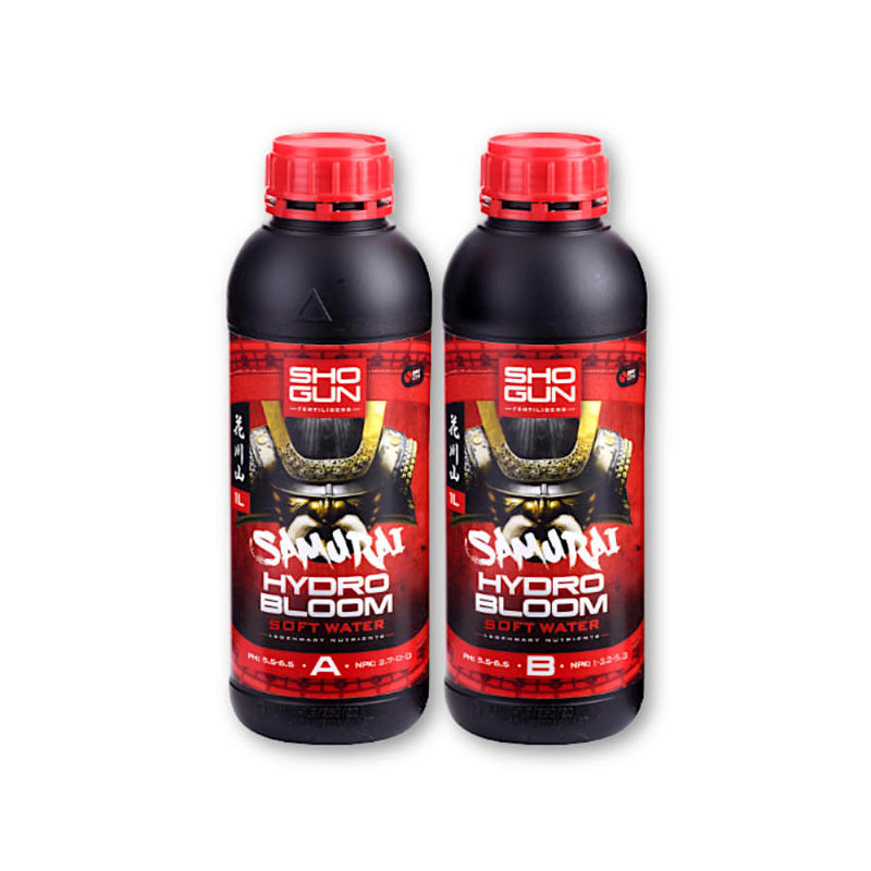 Shogun Fertilizers Samurai Hydro Bloom 2x1L, 2x5L, 2x10L (A&B) pehme vesi