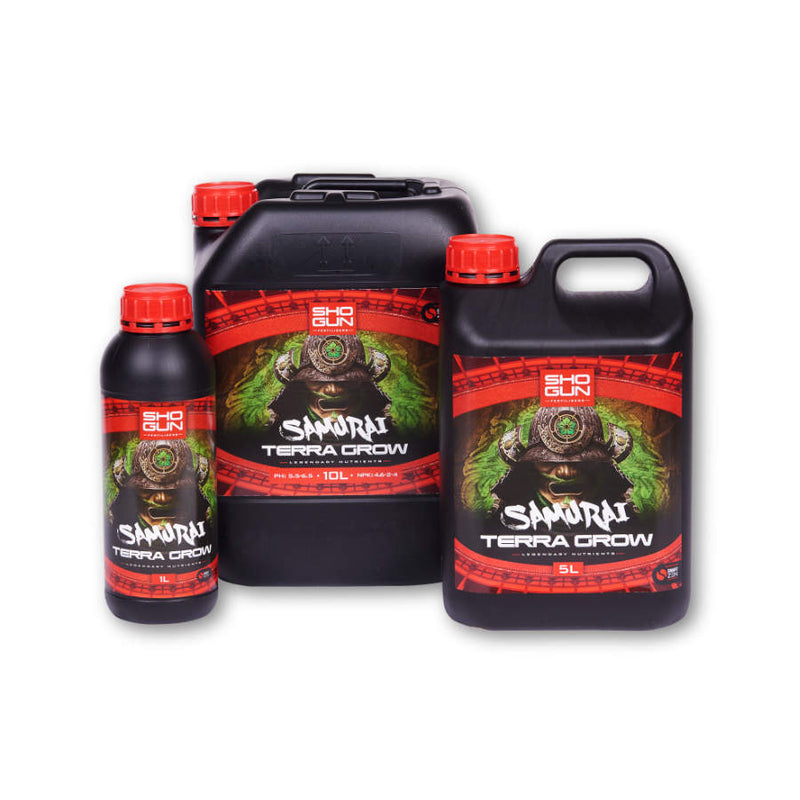 Shogun Fertilizers Samurai Terra Grow 1L, 5L, 10L