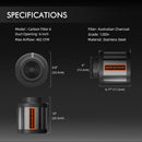 Spider Farmer® 100mm 350m3/h ventilaator + filter / temperatuuri reguleerimisega