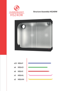 Secret Jardin Hydro Shoot 240W - 240x120x200cm / kasvutelk