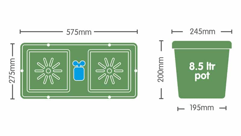 Easy2Grow 80x8,5L + 750L / AP201/SQ/80