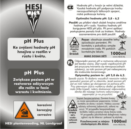 Hesi pH+ Plus 1L