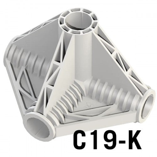 C19-K rist 4x19mm / ristpooluse pistik