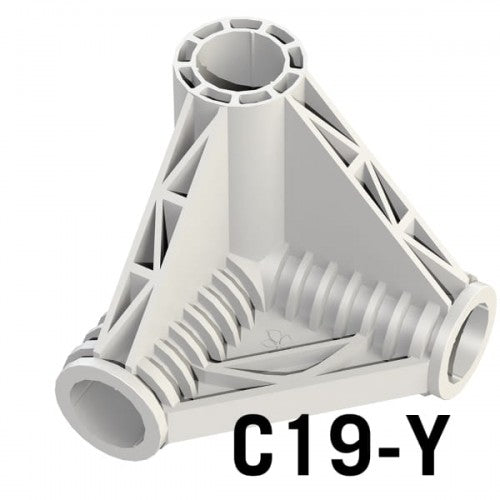 C19-Y corner 3x19mm / corner pole connector